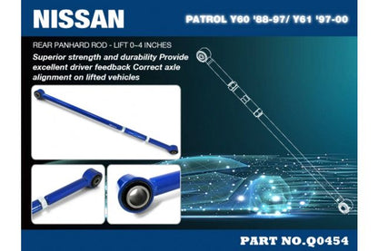 Hardrace - Rear Panhard Rod Nissan Patrol