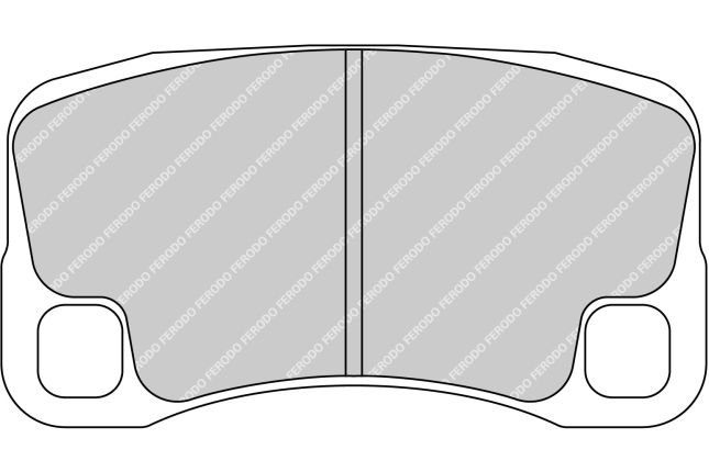 Ferodo - FER-FRP3143H - Ferodo DS2500 piduriklotsid; Tagumine