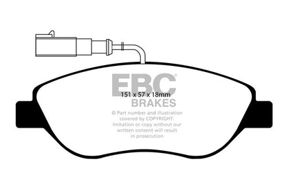 EBC - DP41382/2R - EBC Yellowstuff piduriklotsid; eesmised