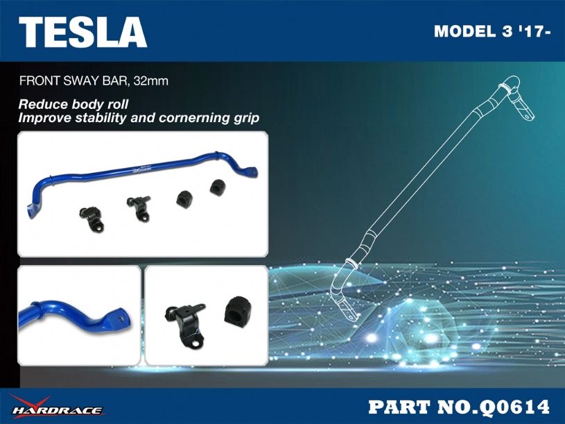 Hardrace - Front Sway Bar Tesla Model 3
Hardrace
Be the first to review this product
Item #
Q0614