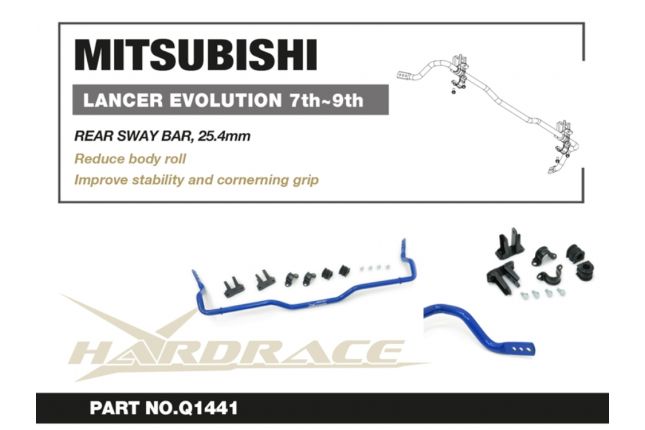 Hardrace - Rear Sway Bar Mitsubishi Lancer evolution