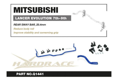 Hardrace - Rear Sway Bar Mitsubishi Lancer evolution