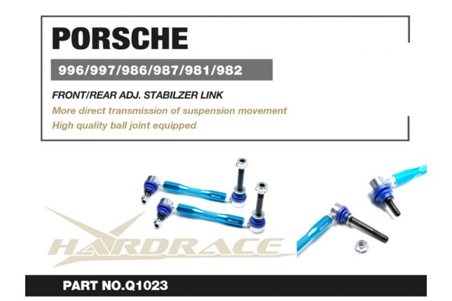 Hardrace – reguleeritavad stabilisaatorvarda vardad Porsche 911, Boxster/Cayman jaoks