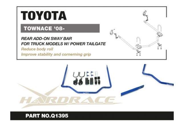 Hardrace - Rear Add-on Sway Bar Toyota Townace / liteace