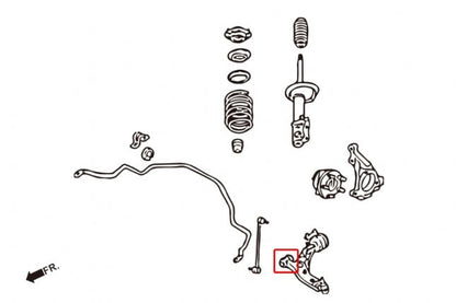 Hardrace - Front Lower Arm Bushing - Small Ford Mondeo, Volvo S60, V60
