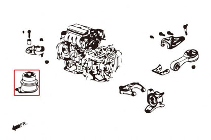 Hardrace - Harden Engine Mount Honda Fit - 7286
