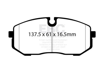 EBC - DP52500NDX - EBC Bluestuff NDX Brake Pads; Front