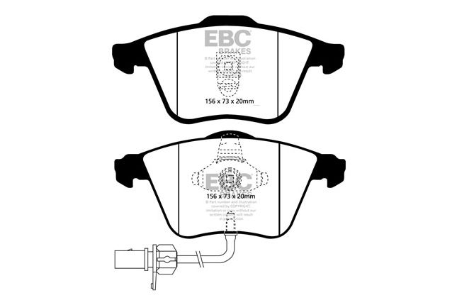 EBC - DP21510 - EBC Greenstuff 2000 Brake Pads; Front