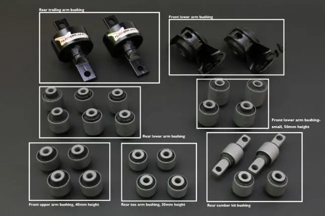 Hardrace - Arm Bushings Completed Set Honda Civic, Crx, Integra