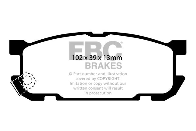 EBC - DP51453B - EBC Bluestuff B Brake Pads; Rear