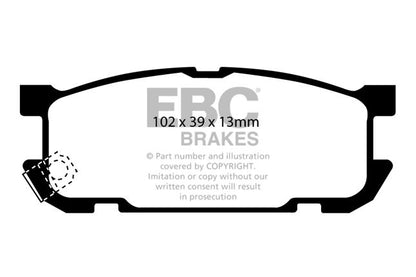 EBC - DP51453B - EBC Bluestuff B Brake Pads; Rear