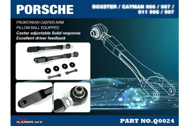 Hardrace - Adj. Front/rear Caster Arm Porsche 911, Boxster