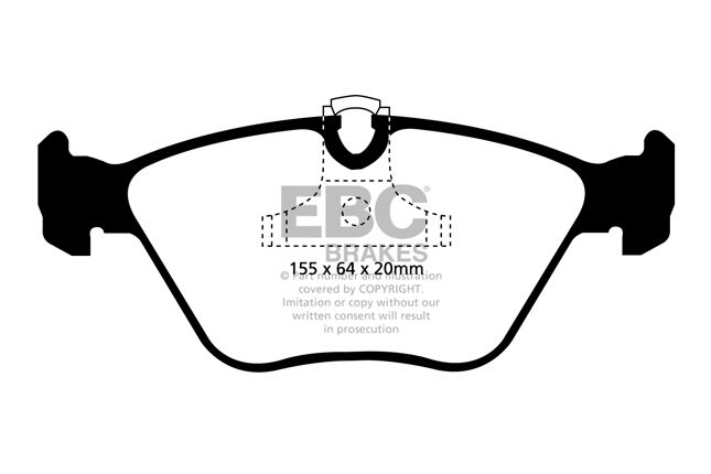 EBC - DP61552 - EBC Greenstuff 6000 Brake Pads; Front