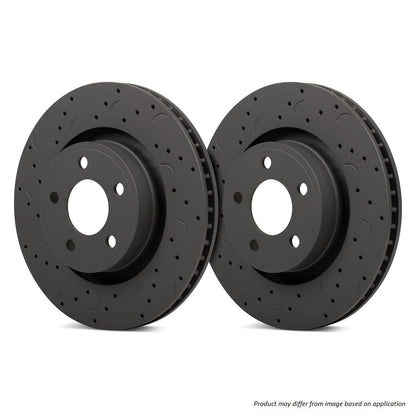 Hawk - HTC4448 - Hawk Talon Slotted & Drilled Brake Discs; Front