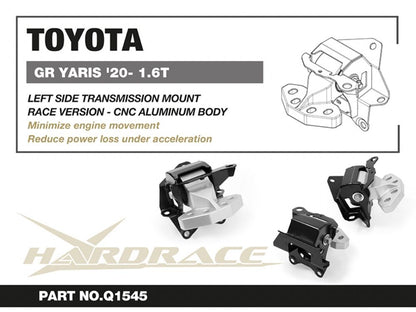 Hardrace - Left Side Transmission Mount Toyota Yaris / vitz
Be the first to review this product
Item #
Q1545