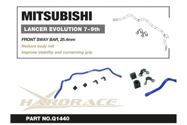Hardrace - Front Sway Bar Mitsubishi Lancer evolution