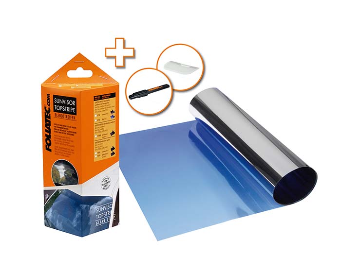 Foliatec - Sunvisor Sun filt. blue (met) 19x150cm - FT 1714