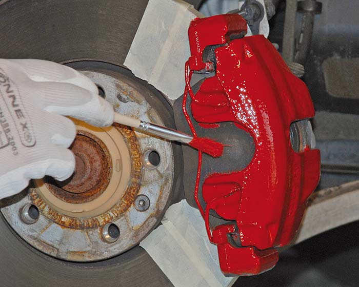 Foliatec - Brake Calip. Lacquer-prest. gold metal.